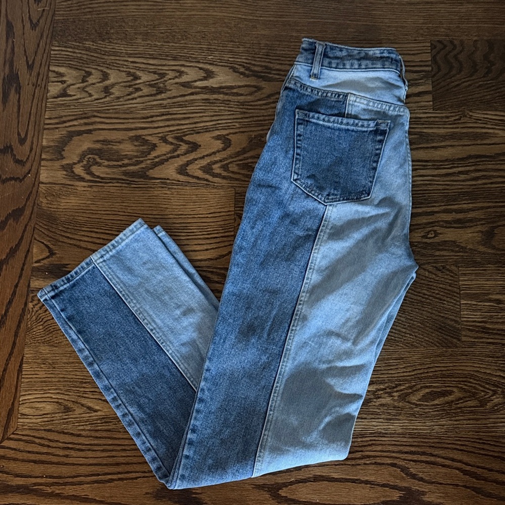 PacSun Dark Blue and light blue Boyfriend Jeans